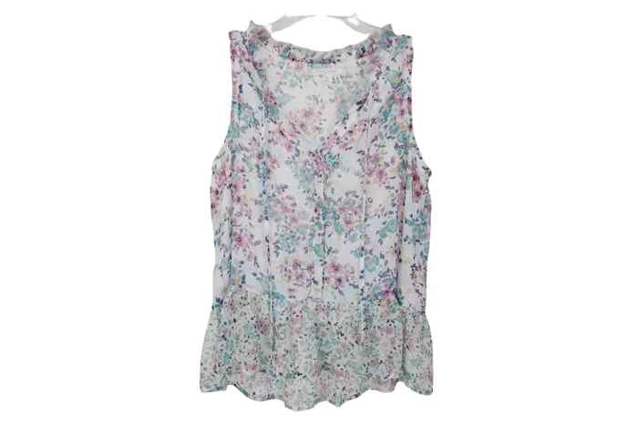 Lauren Conrad Floral Top XS Lauren Conrad Rings