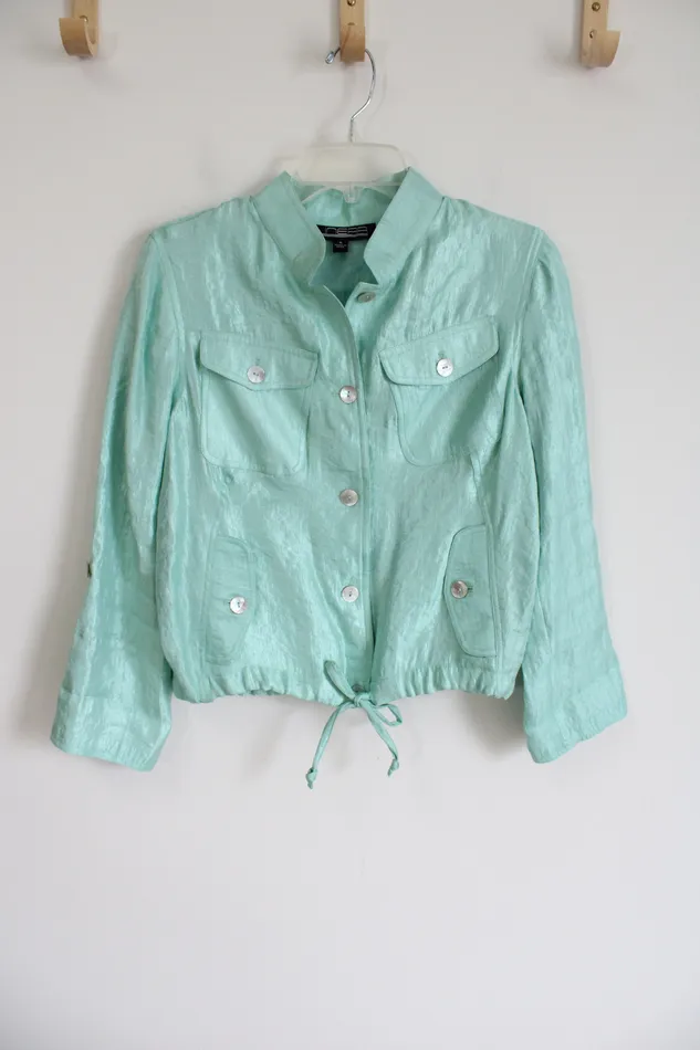 Linear Necklaces Linear Light Blue Light Jacket S
