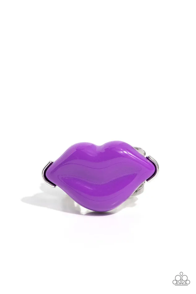 Lively Lips Purple Paparazzi Accessories Earrings