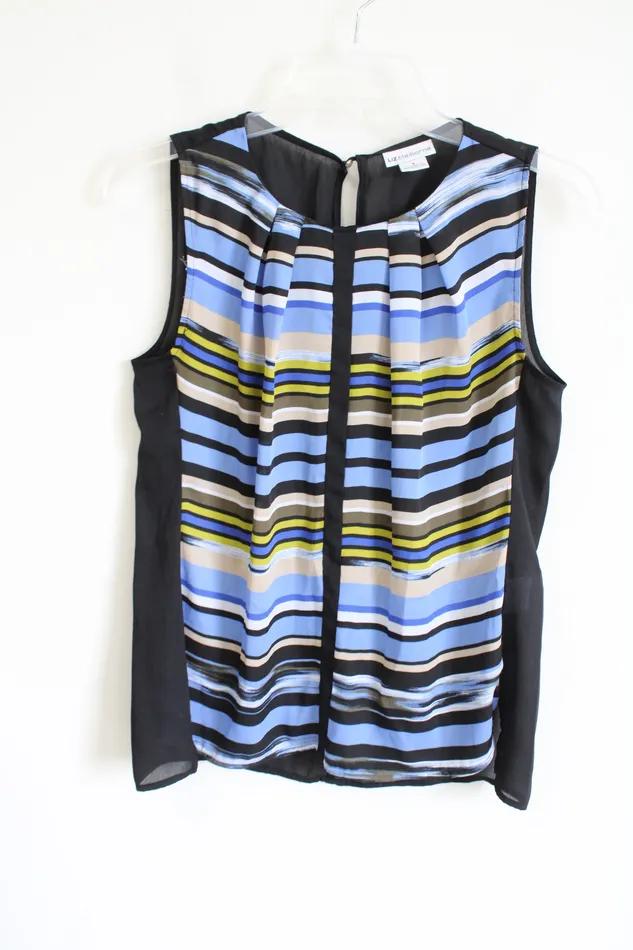 Liz Claiborne Earrings Liz Claiborne MultiColored Striped Tank S