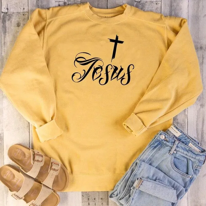 Lords Guidance Earrings Christian Sweatshirt br Jesus