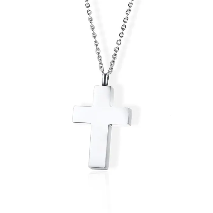 Lords Guidance Necklaces Womens Christian Necklace br Silver Cross Urn