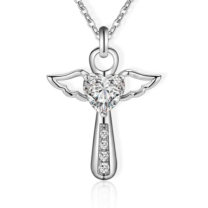 Lords Guidance Womens Christian Necklace br Angel Wings Necklaces