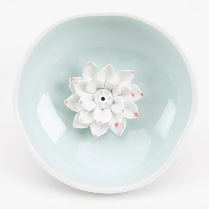 Lotus Flower Incense Burner Eastern Elm Earrings