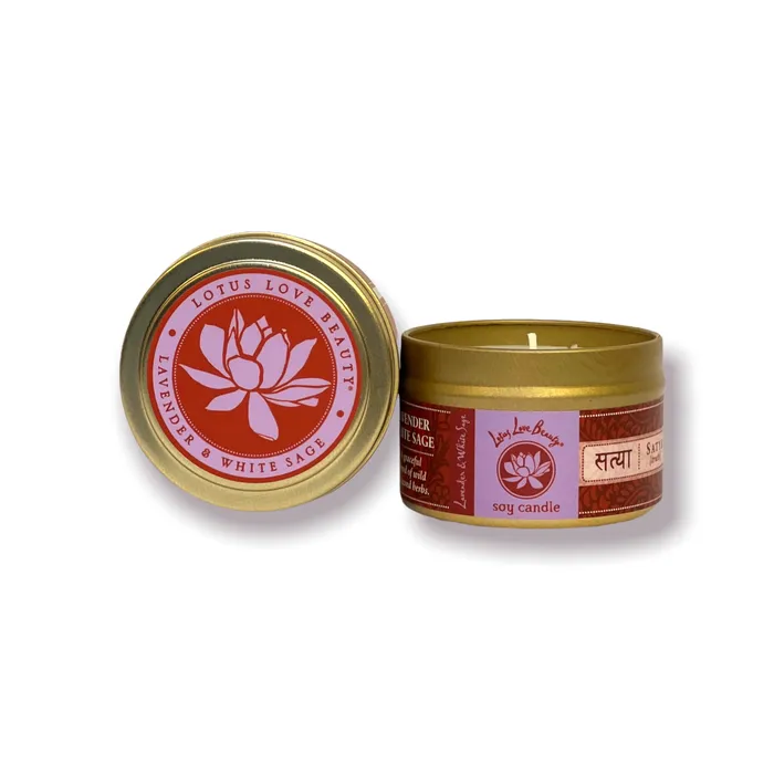 Lotus Love Beauty Earrings Lotus Love Tin Travel Candle