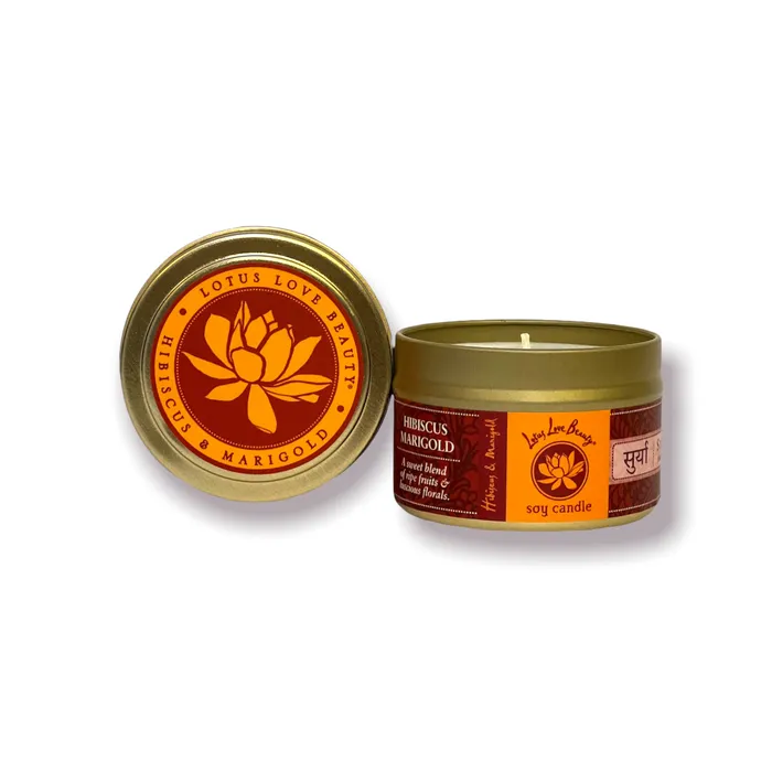 Lotus Love Beauty Earrings Lotus Love Tin Travel Candle