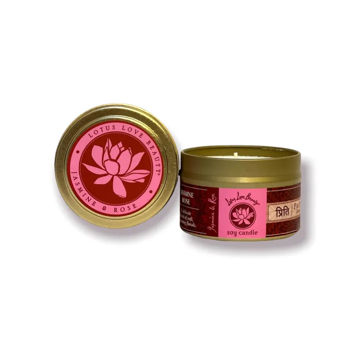 Lotus Love Beauty Earrings Lotus Love Tin Travel Candle