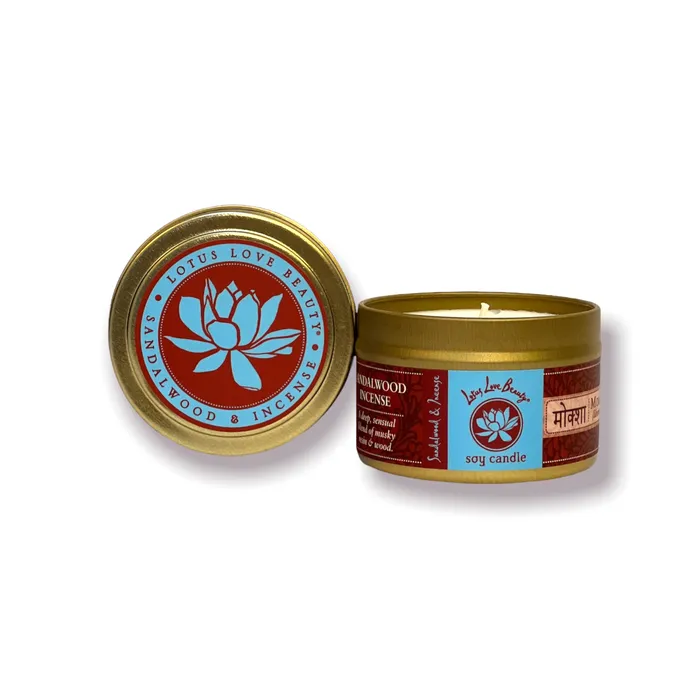 Lotus Love Beauty Earrings Lotus Love Tin Travel Candle