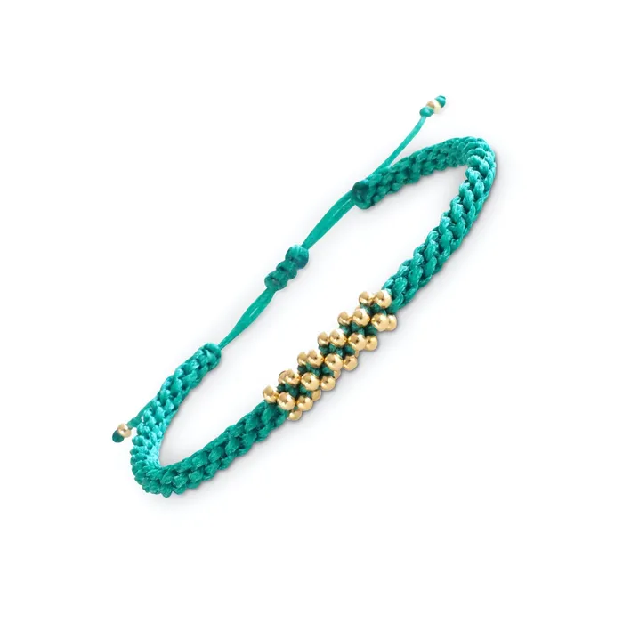 Macrala Bracelets Tramo Macrame Adjustable Bracelet Gold