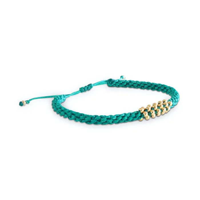 Macrala Bracelets Tramo Macrame Adjustable Bracelet Gold