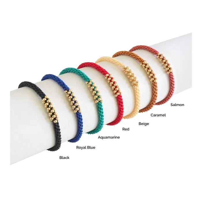 Macrala Bracelets Tramo Macrame Adjustable Bracelet Gold