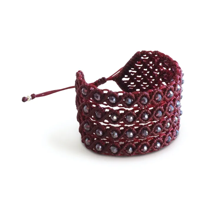 Macrala Filare Macrame Cuff Bracelet Bracelets