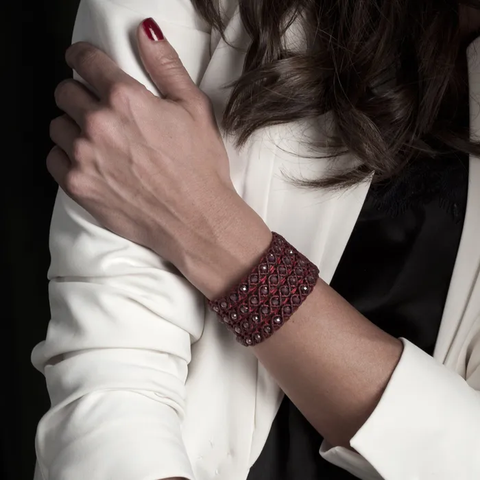 Macrala Filare Macrame Cuff Bracelet Bracelets