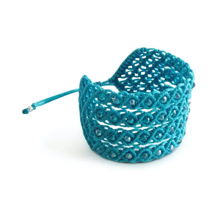Macrala Filare Macrame Cuff Bracelet Bracelets