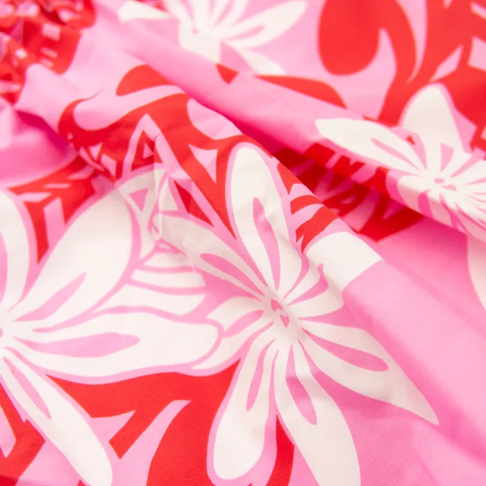 MALULANIO Hawaiian Pau Hula Skirt Top Malulani Keiki Set 6M Earrings