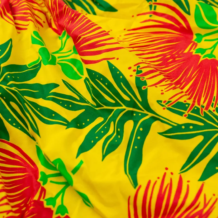 MALULANIO Hawaiian Pau Hula Skirt Top Malulani Keiki Set 6M Earrings