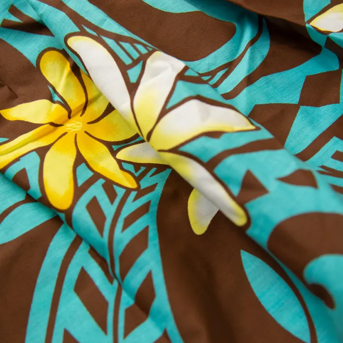 MALULANIO Hawaiian Pau Hula Skirt Top Malulani Keiki Set 6M Earrings