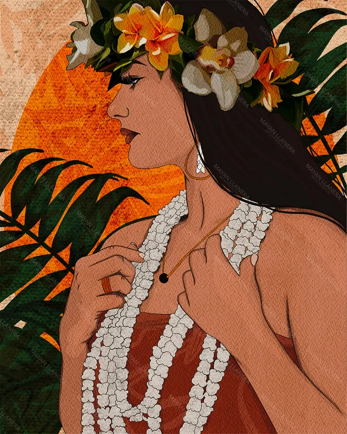 MAYANLLANERA Lani Matte Print Art by Mayan Llanera 8x10 Earrings