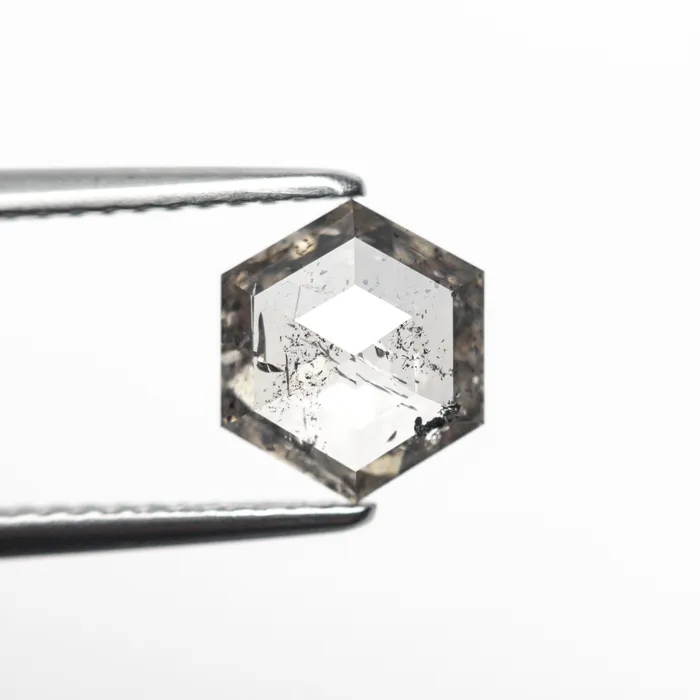Misfit Diamonds Earrings 131ct 806x701x279mm Hexagon Rosecut 2545009