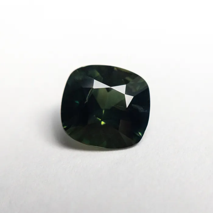 Misfit Gems Earrings Green Brilliant Sapphire 235ct Cushion