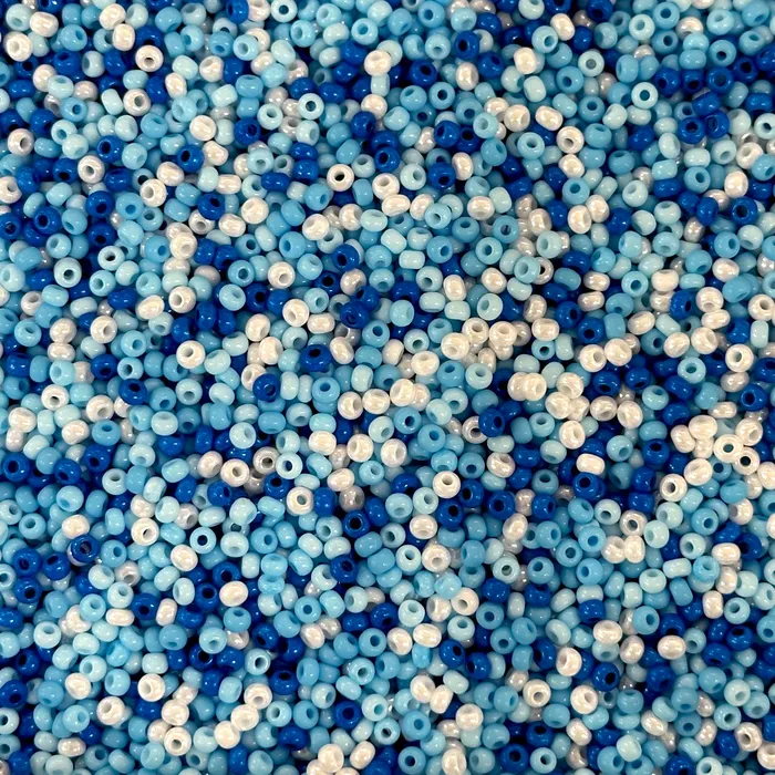 Mixed Color Preciosa Seed Beads 80 RocaillesRound Hole 100 gr Pack Peppy Beads Rings
