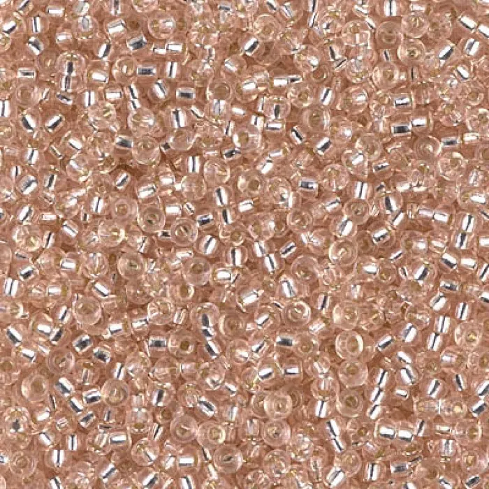 Miyuki Seed Beads 110 Silver Lined Lt Blush 0023NEW Peppy Beads Rings