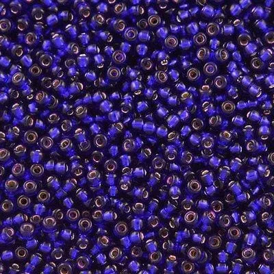 Miyuki Seed Beads 80 Silver Lined dark Violet 1427 Peppy Beads Rings