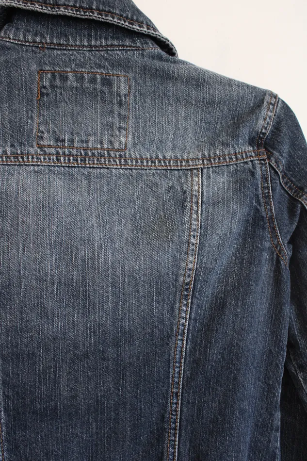 Mudd Earrings Mudd Dark Wash Denim Jacket S