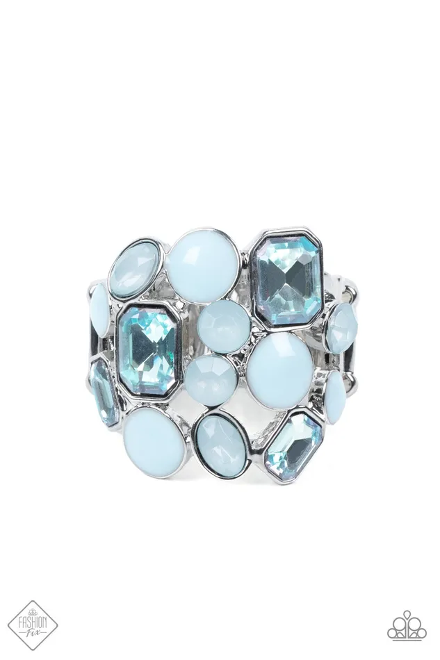 Multichromatic Meditation Blue Paparazzi Accessories Rings