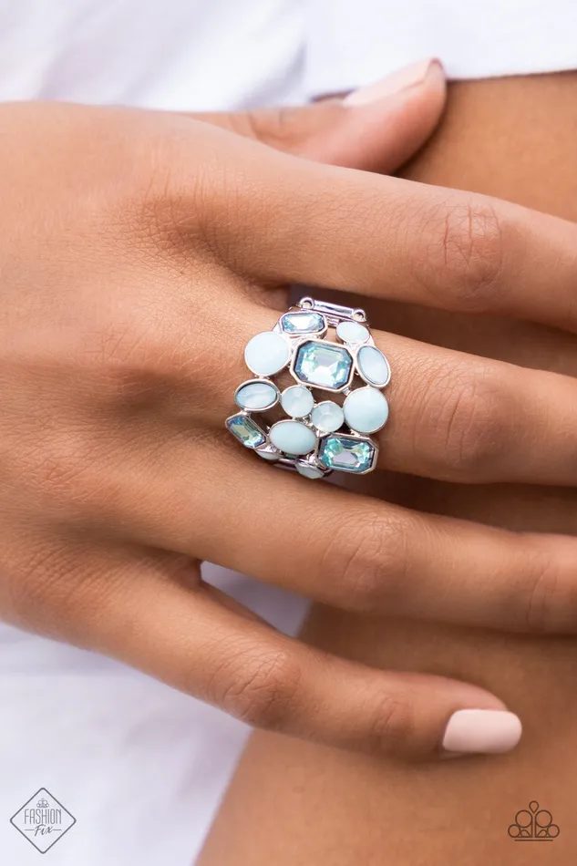Multichromatic Meditation Blue Paparazzi Accessories Rings