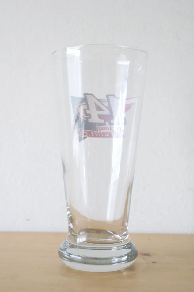 NASCAR Racing 14 Tony Stewart Beer Glass Jubilee Thrift Earrings