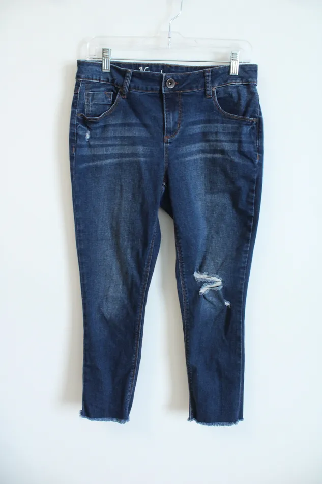 Natural Reflections Comfort Stretch Dark Wash Crop Jean 8 Natural Reflections Earrings