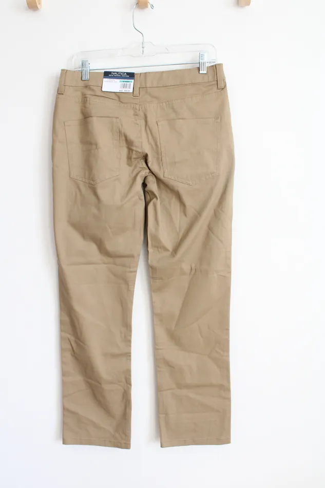 Nautica Earrings NEW Nautica Reinforced Knee Husky Khaki School Uniform Pants Youth 16