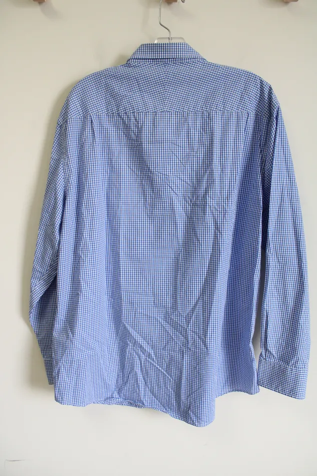 Nautica Rings Nautica Blue Gingham Button Down Shirt XL