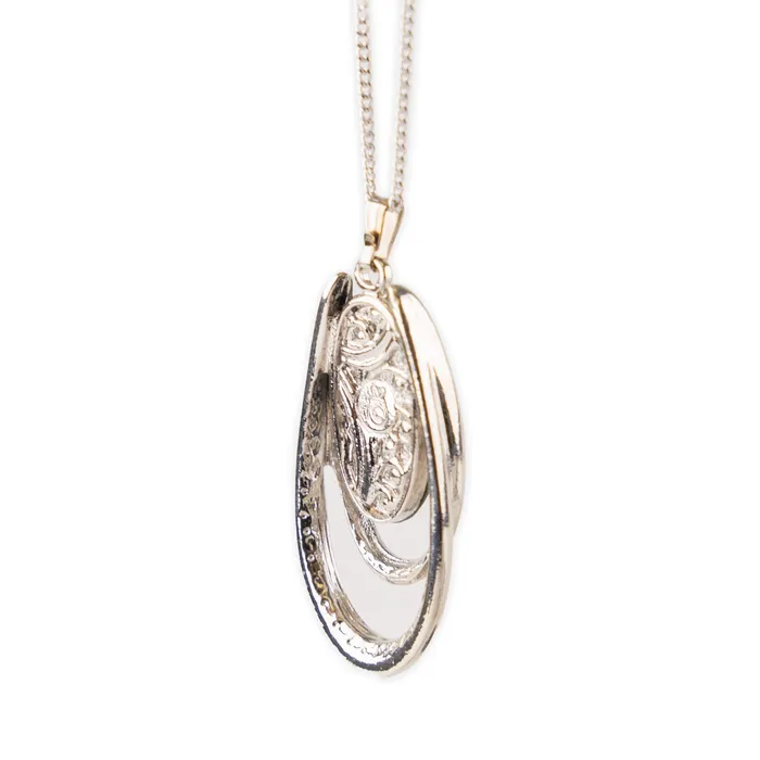 Necklaces ARIKINEWZEALAND Ariki Palladium Paua Shell Divided Hook Pendant