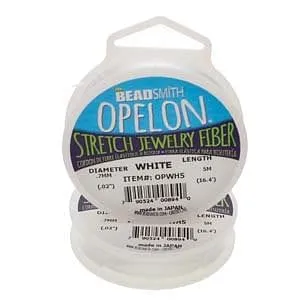 Necklaces Best Stretch Cord for Bead Bracelets Opelon 07mm White5M Peppy Beads Necklaces Best Stretch Cord for Bead Bracelets Opelon 07mm White5M Peppy Beads