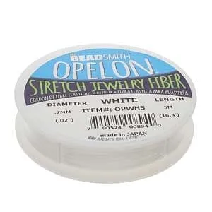 Necklaces Best Stretch Cord for Bead Bracelets Opelon 07mm White5M Peppy Beads Necklaces Best Stretch Cord for Bead Bracelets Opelon 07mm White5M Peppy Beads