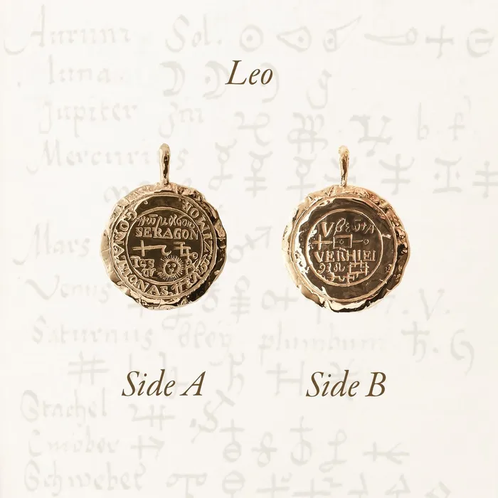 Necklaces COMMON ERA Leo Alchemical Zodiac Pendant