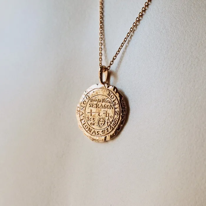 Necklaces COMMON ERA Leo Alchemical Zodiac Pendant