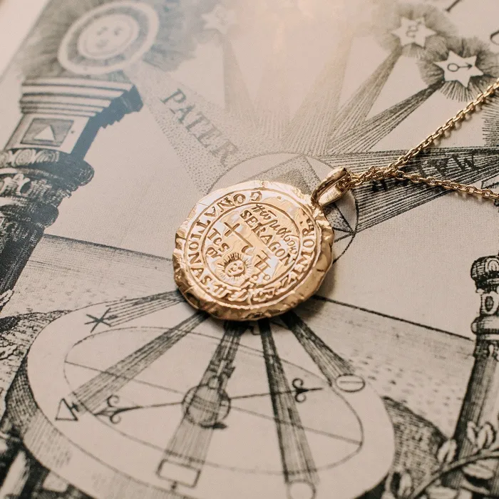Necklaces COMMON ERA Leo Alchemical Zodiac Pendant