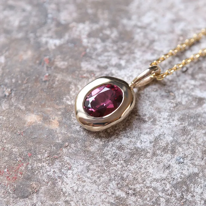 Necklaces COMMON ERA Molten Heirloom Pendant Garnet