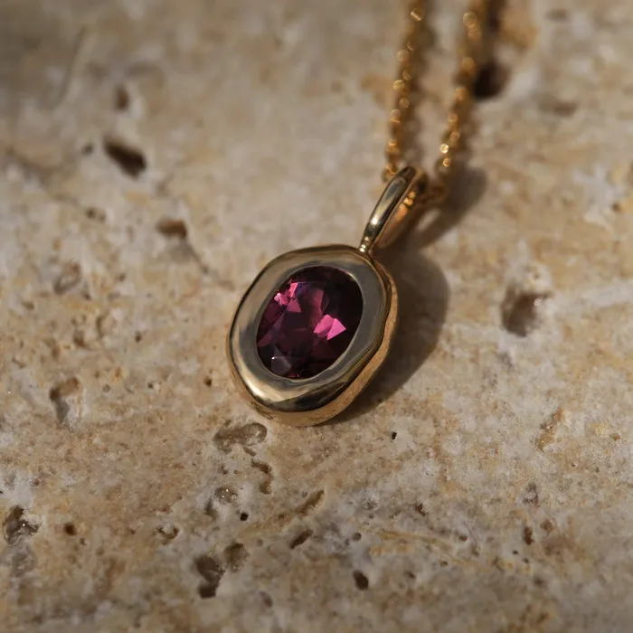 Necklaces COMMON ERA Molten Heirloom Pendant Garnet