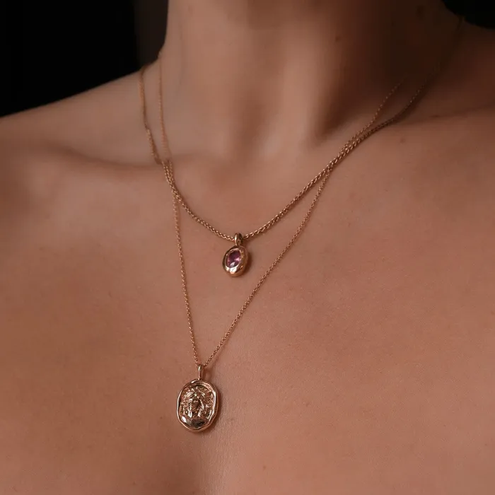 Necklaces COMMON ERA Molten Heirloom Pendant Garnet