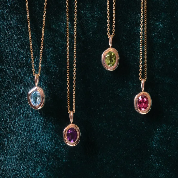 Necklaces COMMON ERA Molten Heirloom Pendant Garnet