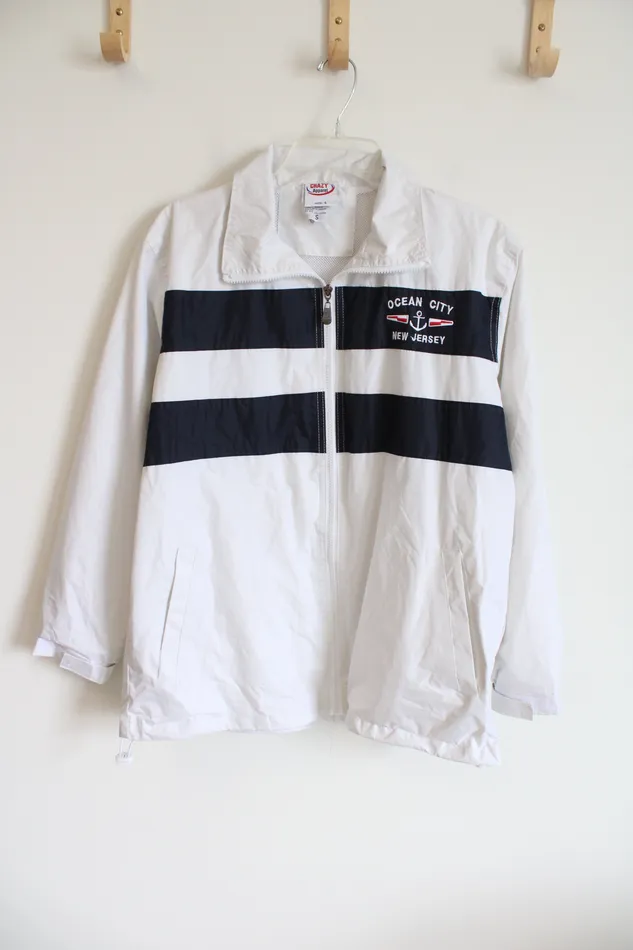 Necklaces Crazy Apparel Crazy Apparel Ocean City New Jersey Windbreaker Jacket S Necklaces Crazy Apparel Crazy Apparel Ocean City New Jersey Windbreaker Jacket S