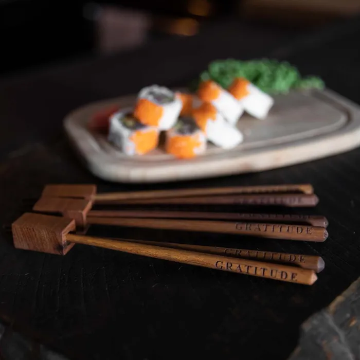 Necklaces DharmaCrafts Chopsticks and Rest Gratitude