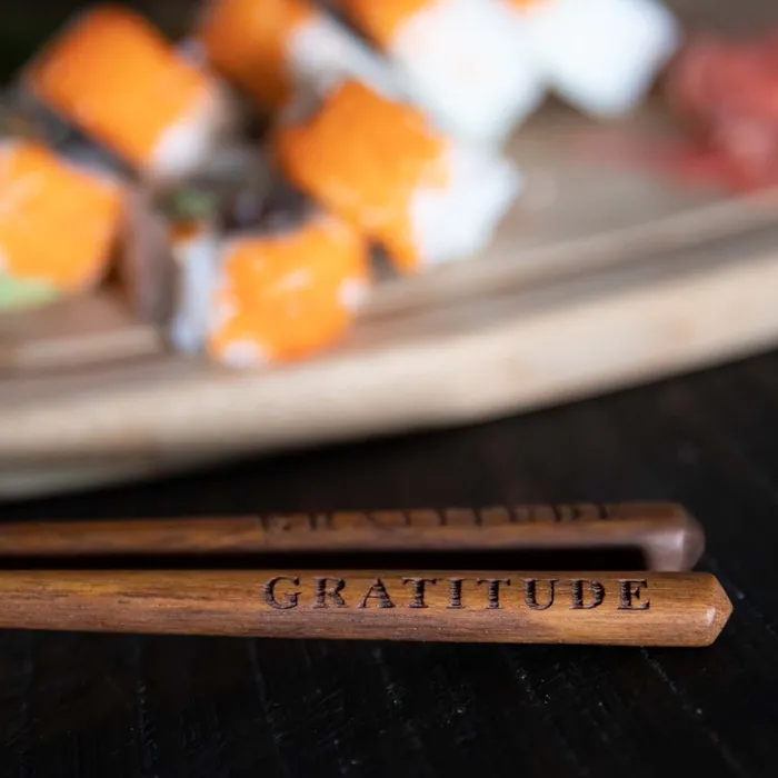 Necklaces DharmaCrafts Chopsticks and Rest Gratitude