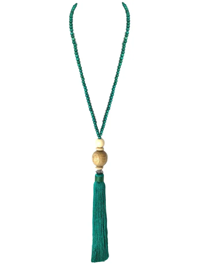 Necklaces Erika Pea Gilligan Short Tassel Necklace