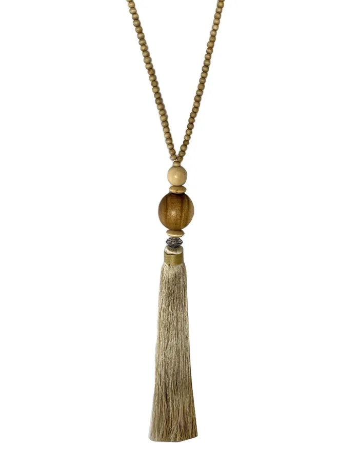 Necklaces Erika Pea Gilligan Short Tassel Necklace