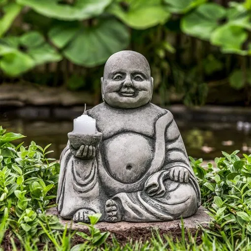 Necklaces La Campania Small Budai with Offering Garden Statue